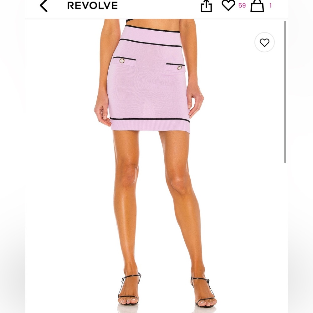 Lovers and friends Lilac pink skirt